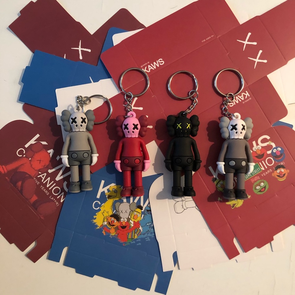 - 4 Kaws keychains